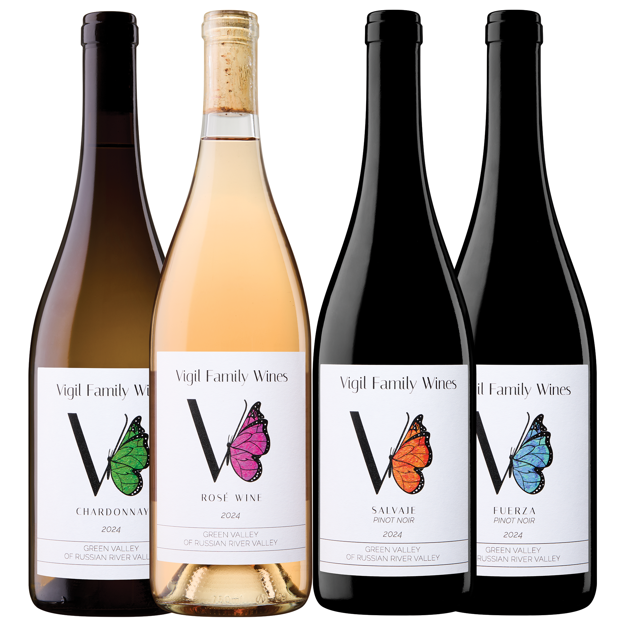 4 bottles of Vigil Family wines